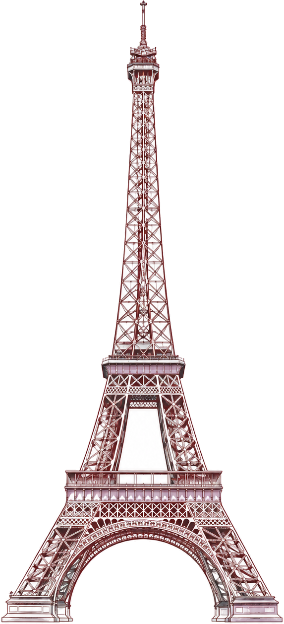 Illustration of the Eiffel Tower, Paris
