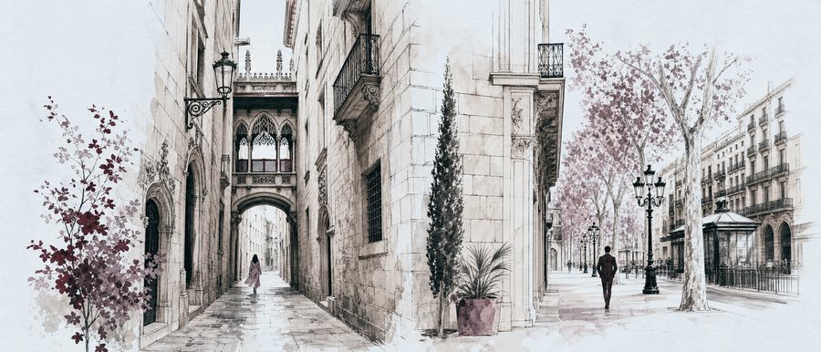 Gothic Quarter and La Rambla, Barcelona